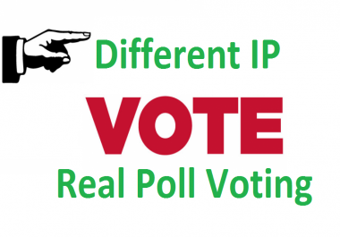 Different 300 ip votes on your online poll voting contest poll