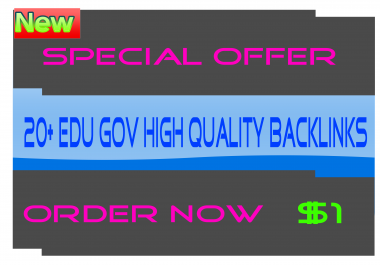 20+ EDU GOV Blog Comments High Quality Backlinks