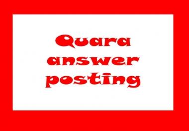 Promote your website traffic on 12 Quara answers with Keyword and URL