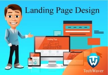 Get Awesome landing page design for your website within 24 hours