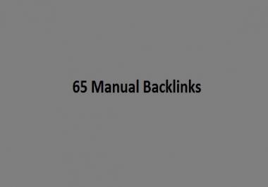 65 High DA Manual Backlinks