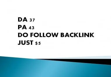 Boost your SEO with a Do follow backlink from DA 37 PA 43 website,  Monthly traffic 50k