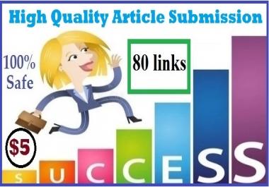 Do 80 Article Submission With Dofollow Links