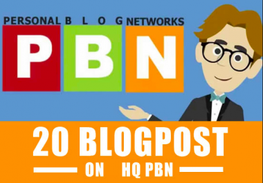 Premium 20 PBN Post Permanent - Write and Publish