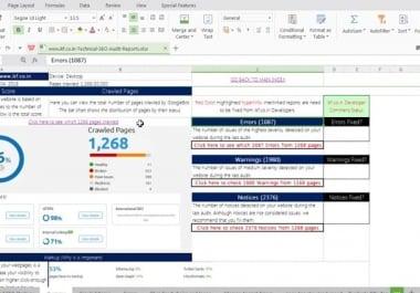 do website technical SEO analysis audit google penalty fix