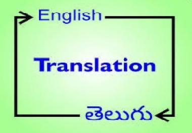 Article Translation between English and Telugu/Hindi with Optimised content carried