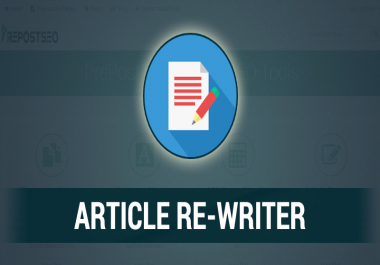 Article or Blog Spinning with in 1h