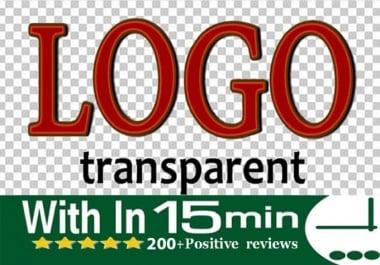 make transparent logo png background