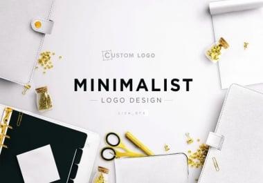 do modern minimal and luxury logo design