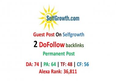 Publish Guest Post On Selfgrowth With Dofollow Links