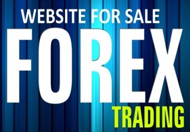 do forex trading business website for sale fully featured niche