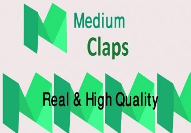 Get it 5000 Medium Claps To Your Post