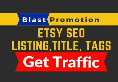 optimize your etsy SEO listing titles and tags for more sales