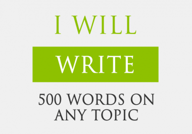 500 words Orignal and Unique Article within 24hrs