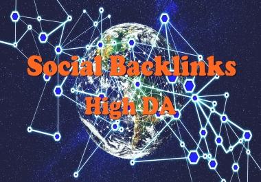Manual 20 Social Backlinks High DA and Dofollow