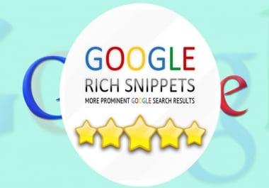 integrate rich snippet schema structured data markup