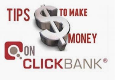 Give you clickbank affiliate training course to make money online