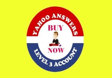 Yahoo Answer Level 02,  Level 03 Account Crated by Manual Process