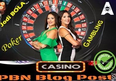 50+ PBNs Blogpost Form Gambling/Casino/Poker High DA Blogger Increase Google Ranking And Index free