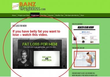 Advertise your weight loss site