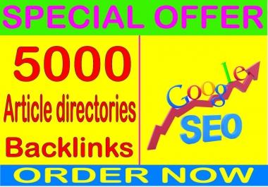 Best SEO Packages 2019- create over HQ PR 5000 Article directories contextual backlinks