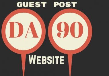 5 Guest Post On Da90+ Sites - All Backlinks from DA90 Site