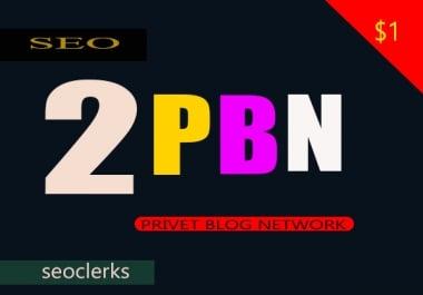 2 Manually Permanent Homepage PBN Backlinks