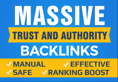Boost Your Google SEO With Manual High Authority Backlinks & Trust Links