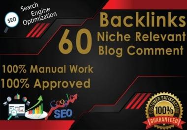 Do 60 Niche Relevant Blog Comment