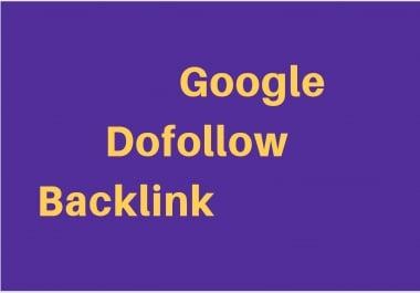 1 SEO Dofollow Backlinks From Google. com