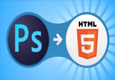PSD to HTML Website design delivery within 48 hours