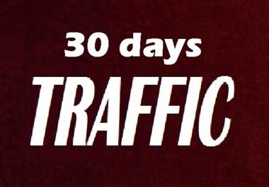 deliver 30 days Human real TRAFFIC to your Link / Shop / blog / website
