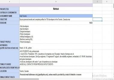 Data Sourcing,  Data Scraping,  Data Mining,  Web Research,  Lead Generation