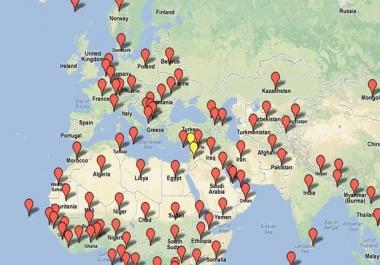 create 100 google point map citations local listing for local SEO