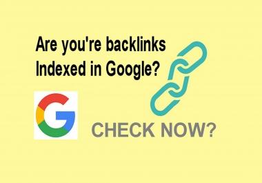 Check if you're backlinks are indexed in google