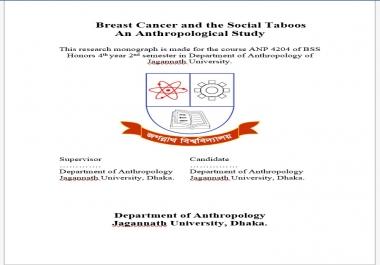 Microsoft word and Excel works for research purposes