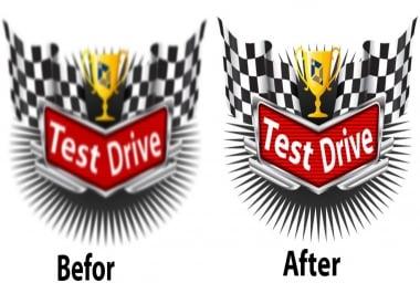 recreate your logo or image to vector professionally